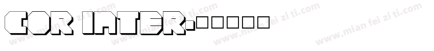 COR INTER字体转换